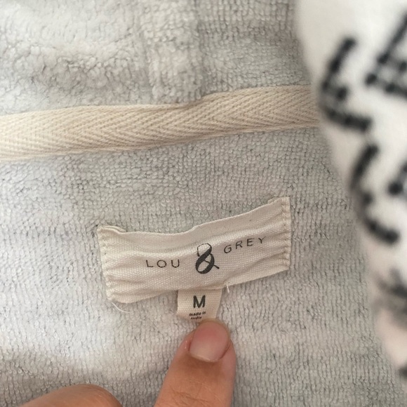 Lou & Grey Fair Isle Fluffy Fleece Hoodie Size Medium Holiday Cozy Casual Fall - Picture 7 of 11